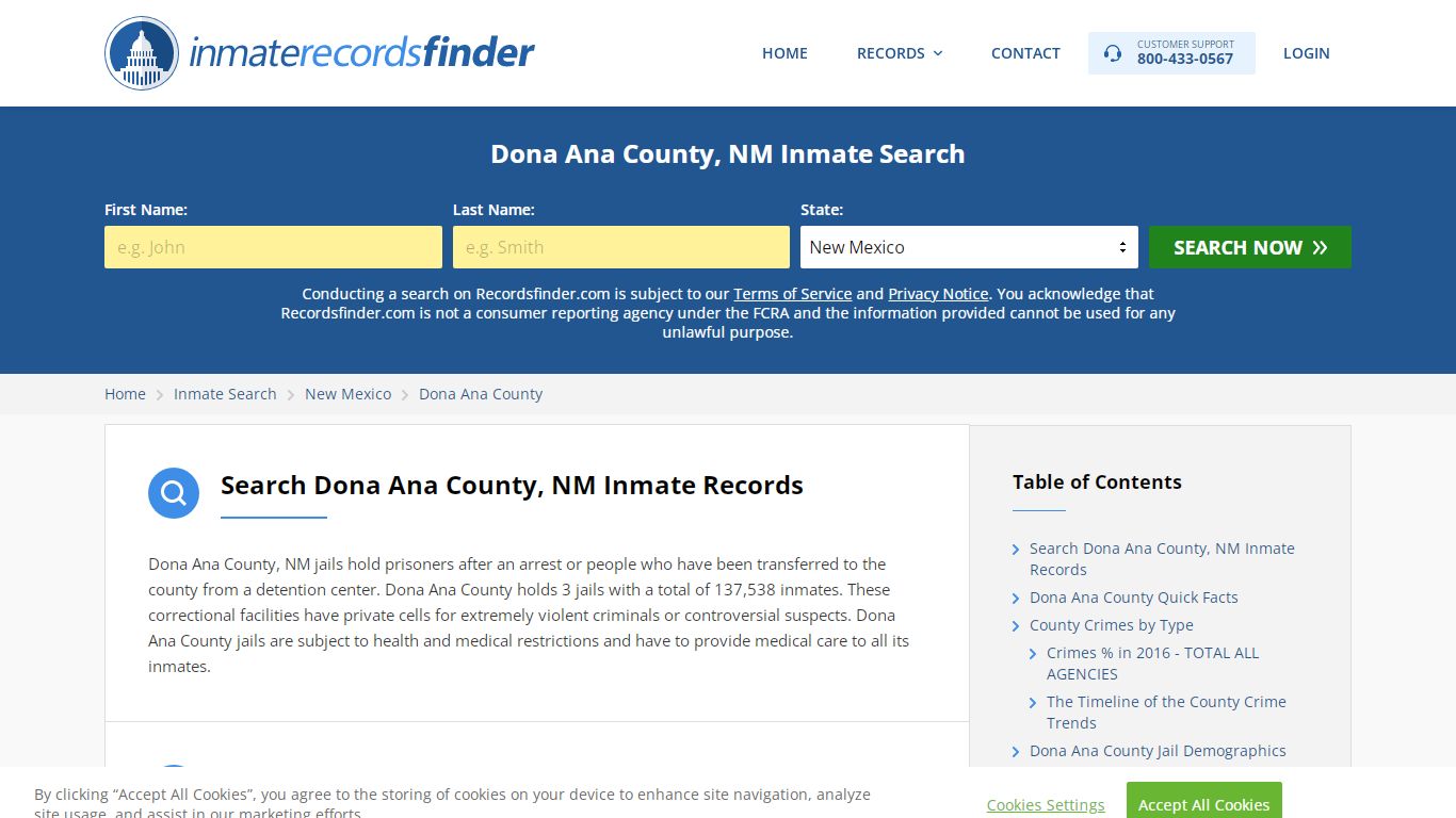 Dona Ana County, NM Inmate Lookup & Jail Records Online